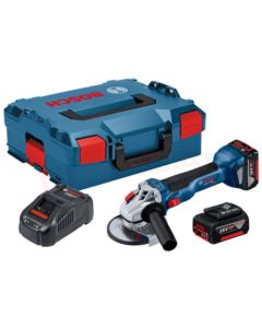 Bosch GWS 18V-10  125 mm  L-Boxx 2x GBA 18V 5 Ah akumulatorska ugaona brusilica 