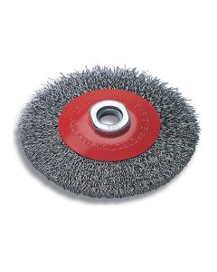 Čelična žičana četka-konusna navoj M14 Ø 100 mm WOLFCRAFT