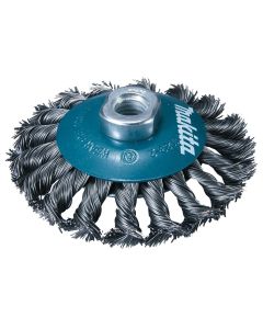 Čelična konusna žičana četka za brusilice 100mm - pletena žica Makita