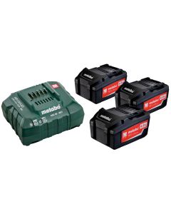 Baterijski komplet sa punjačem set basic 3x4Ah Metabo