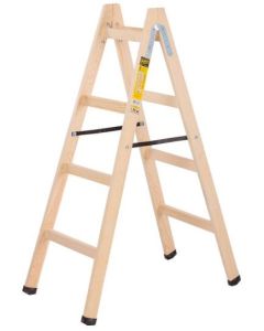 Drvene merdevine 3 gazišta Zuka Napravljene su od kvlitetnog i laganog drveta Broj stepenika 3 Nosivost 120 kg