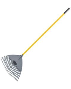 Bomber grabulja za lišće 24 zuba sa fiberglass drškom 