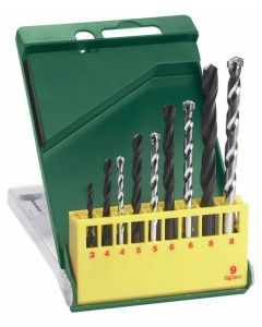 Bosch 9-delni set HSS-R burgija za metal i burgija za beton
