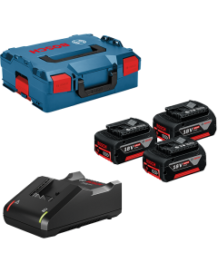 BOSCH 18V STARTER SET 3X GBA 18V 5,0AH + GAL 18V-40 + L-BOXX 136