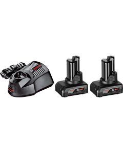 Bosch starter set baterije 2x 12V 4,0 AH + punjač GAL1230CV