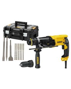Elektro pneumatski čekić SDS+ 28MM 900W + BRZOSTEZNA GLAVA D25144K DeWalt