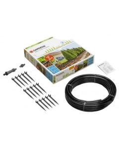 Sistem kap-po-kap za zalivanje biljaka zasađenih u nizu GARDENA