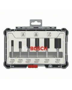 Komplet ravnih glodala 6 komada prihvat 8 mm Bosch