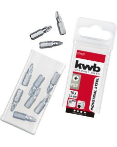 KWB by Einhell set čeličnih bitova 10 kom PZ2 bit 25mm