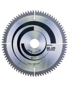 List kružne testere Multi Material 216 x 30 x 2,5 mm 80 zuba Bosch