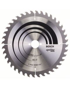 List kružne testere OPTILINE 254 x 30 x 2,8 mm x 1,8 40z BOSCH