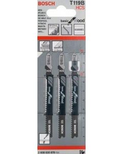 List testere za ubodnu testeru za drvo 119 B SET 3 KOM BOSCH