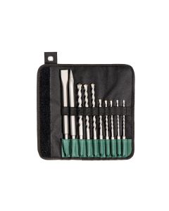 Metabo Set 10 kom. SDS-plus spiralnih burgija, dleta i špica u platnenoj torbici