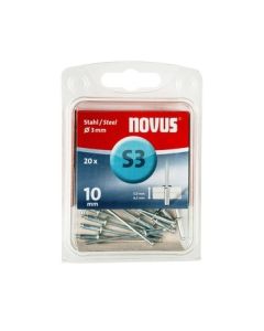 Pop nitne čelične S3 x 10mm 20kom Novus