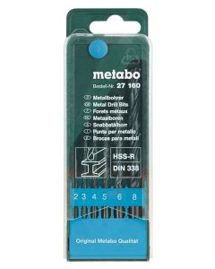 Set burgija 2-8mm HSS-R DIN 338 Metabo
