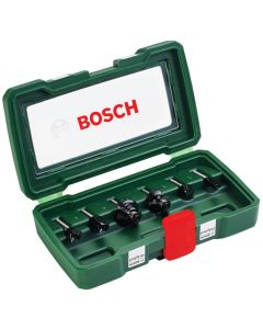 6-delni set HM glodala prihvat 1/4" - 6mm BOSCH