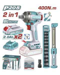 TOTAL TOSLI23048 aku udarni odvijač 1/2" 400Nm