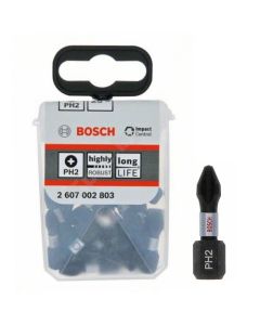 Bosch Tic Tac Impact Control 25 kom nastavaka PH2 25 mm 