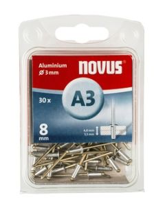 Pop nitne aluminijumske A3 x 8mm 30kom Novus