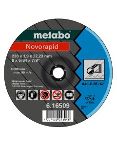 Rezna ploča novorapid Ø150x1.6x22.33 mm metal Metabo