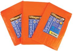 Cerada zaštitna narandžasta 120 gr UV 3 x 5 m Villager | cerade